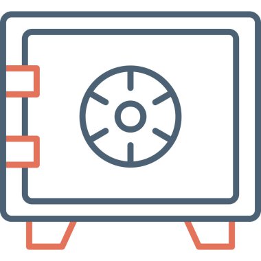 Safety Box modern vector icon illustration