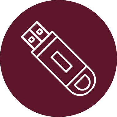 USB Flash sürücü simgesi.  