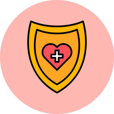 Sağlık hizmetleri web simgesi basit illüstrasyon