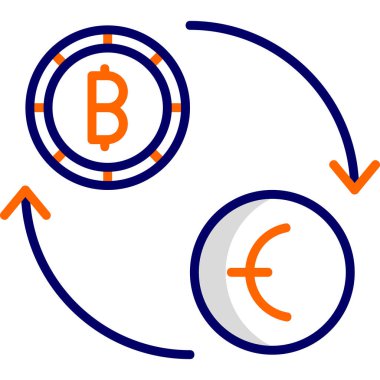 Para Birimi Değişimi, basit web simgeleri 