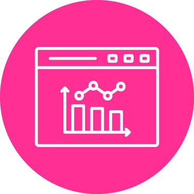 Bar Chart. web icon simple design