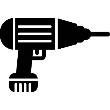 drilling machine, web icon simple illustration