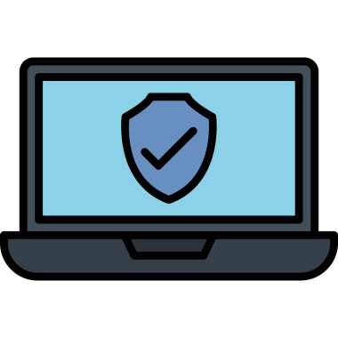 Bilgisayar. Web simgesi basit illüstrasyon