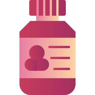 Pills bottle modern vector icon illustration