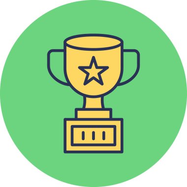 kupa simgesi vektör illüstrasyonu