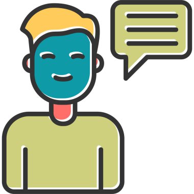 Konuşma balonu olan çocuk avatarı, Konuşma konsepti