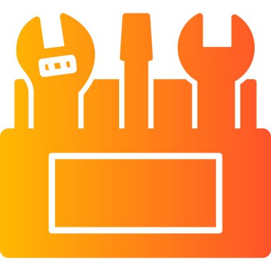 Alet çantası. Web simgesi basit illüstrasyon 