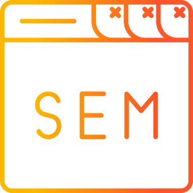 seo modern simgesinin vektör illüstrasyonu