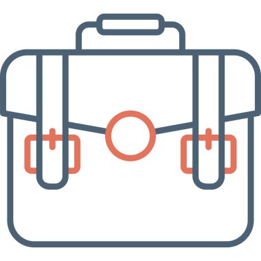 Çanta. Web simgesi basit tasarım 