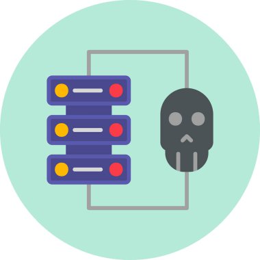 Modern simge, vektör illüstrasyonu hackleniyor