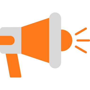 Megafon ikonu vektör illüstrasyonu