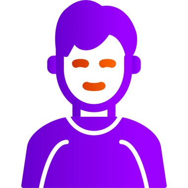 internet user, graphic man logo, simple icon for web page 