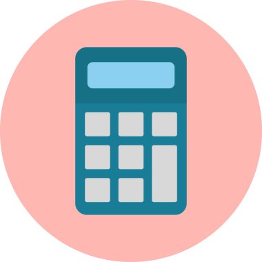 Web hesap makinesi simgesi. vektör illüstrasyonu