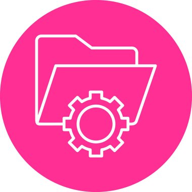 Veri yönetimi renk vektörü çizimi