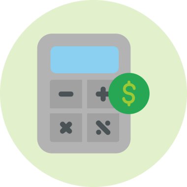 Web hesap makinesi simgesi. vektör illüstrasyonu