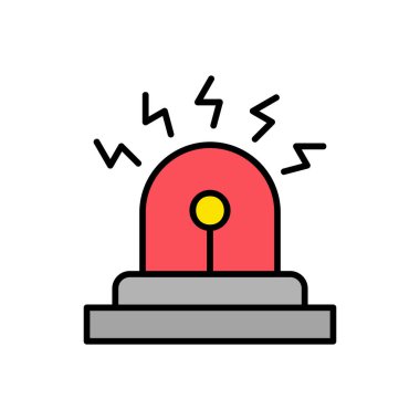 Alarm çalıyor. Web simgesi vektör illüstrasyonu