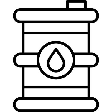 Petrol varil simge vektör çizim