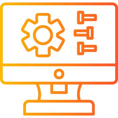 Ayarlama. Web simgesi basit tasarım