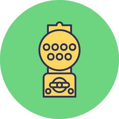 Gumball Machine Web simgesi basit illüstrasyon