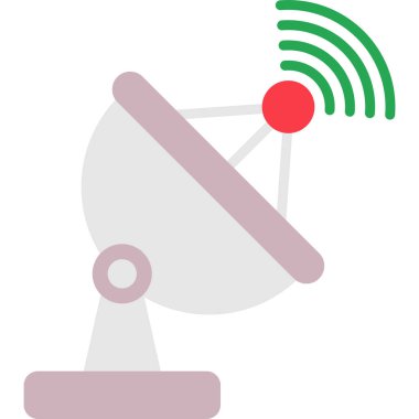 satellite dish, web icon simple illustration