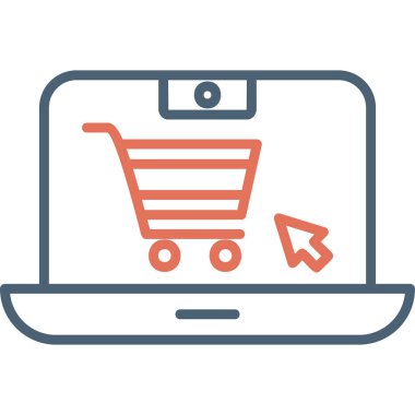 Online Shopping web icon, vector illustration