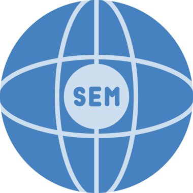 Sem dünya simgesinin vektör illüstrasyonu