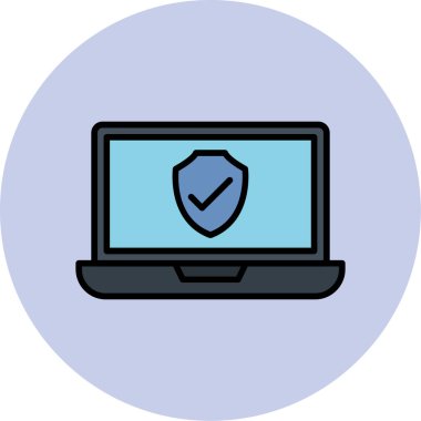 Bilgisayar. Web simgesi basit illüstrasyon