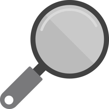 Büyüteç. Web simgesi vektör illüstrasyonu