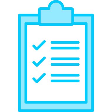 Kontrol listesi. Web simgesi basit tasarım