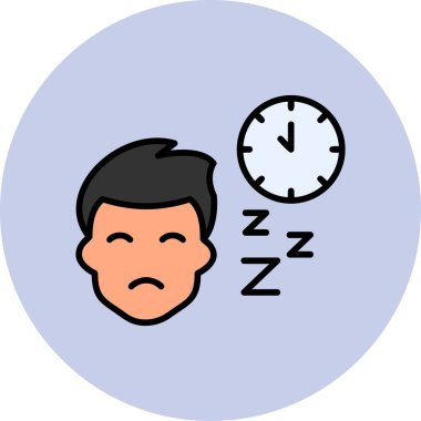 Uyku Ağı simgesi basit illüstrasyon