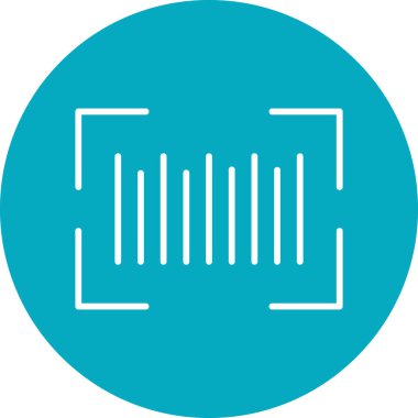 Barkod satırları, basit web illüstrasyonu  