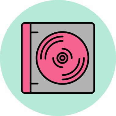 cd modern simge vektör illüstrasyonu