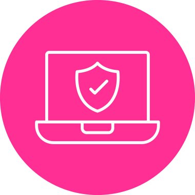 Bilgisayar. Web simgesi basit illüstrasyon