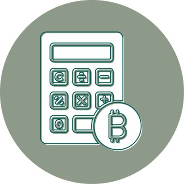 Web hesap makinesi simgesi. vektör illüstrasyonu