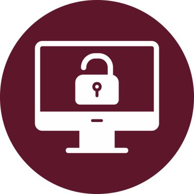 Güvenli olmayan düz vektör simgesi