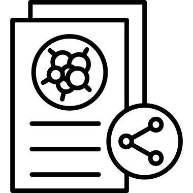 Belge simgesinin vektör illüstrasyonu