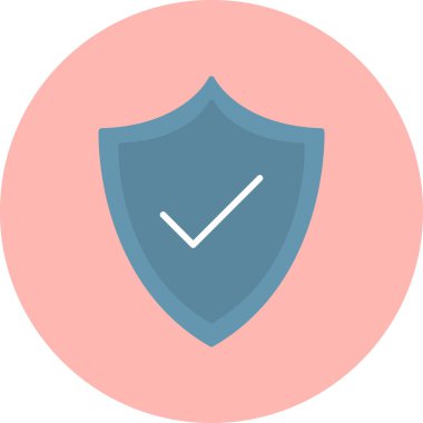 kalkan simgesi, vektör illüstrasyonu