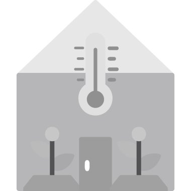 termometre simgesi vektör illüstrasyonu 