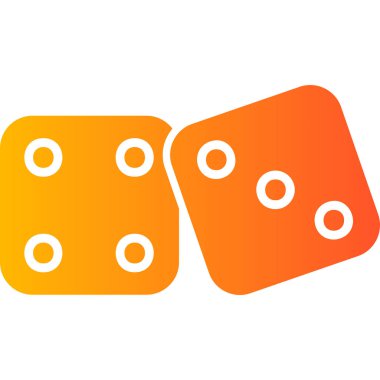 zar. Web simgesi basit illüstrasyon