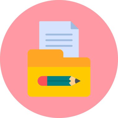 Dosya. Web simgesi basit illüstrasyon 