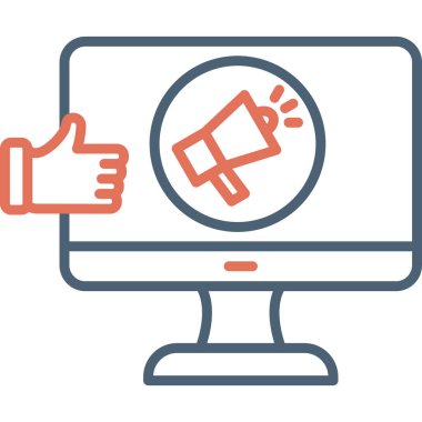 Soyut simge vektör illüstrasyonu pazarlanıyor