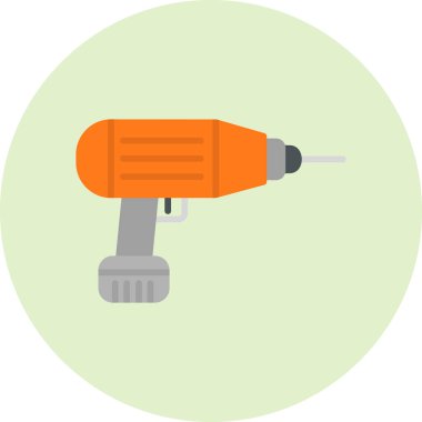 drilling machine, web icon simple illustration
