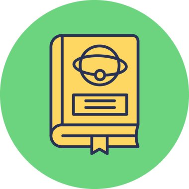 Astronomi. Web simgesi basit illüstrasyon