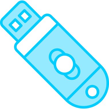 usb flash disk vektör illüstrasyonu