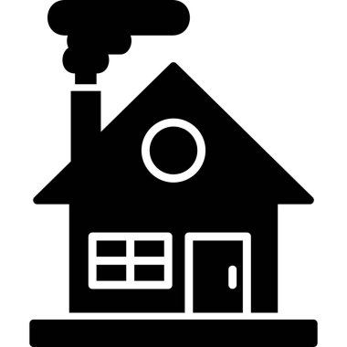 Ev. Web simgesi basit illüstrasyon