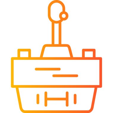 Oyun kumandası simgesi. vektör illüstrasyonu