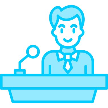 Nutuk. Web simgesi basit illüstrasyon