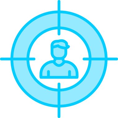 hedef simge vektör illüstrasyonu