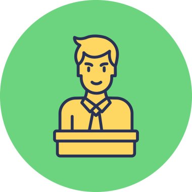 Makine simgesi, modern tasarım illüstrasyonu