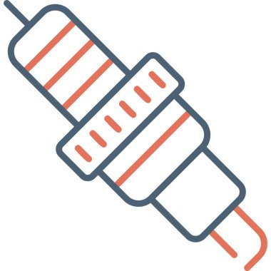 Buji modern simgesi, vektör illüstrasyonu 